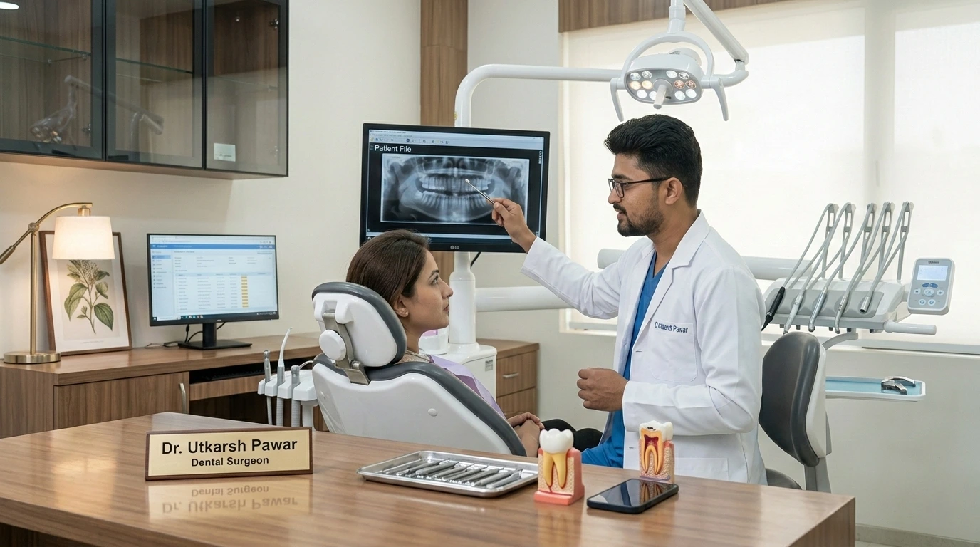 Modern, clean, and advanced dental clinic setup at Sewa Dental Care in Shahada, Maharashtra